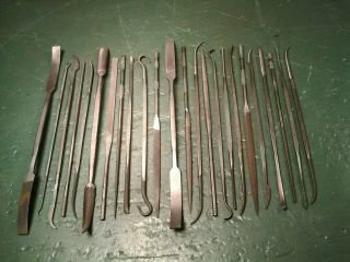 Old Vintage Machining Tools Machinist Fine Riffler Micro Files Group