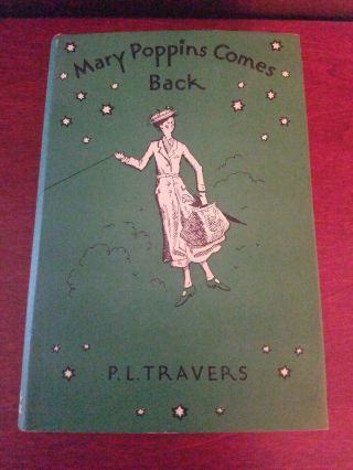 Vintage First Edition Mary Poppins Comes Back With Dust Jacket,  1935,  Scarce