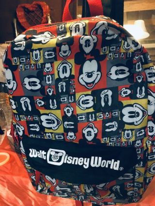 - Disney World Mickey Mouse Backpack,  Travel Mug,  And Coaster Set