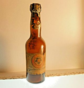 Vintage/antique Pabst Blue Ribbon Beer Bottle Rare Cork & Wire Top Empty