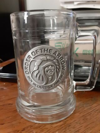 Glass " Order Of The Arrow " Mug From The Boy Scouts Of America