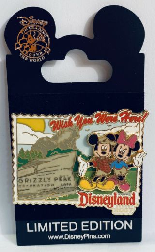 Disney Dlr Wish You Were Here 2007 Grizzly Peak Recreation Mickey Minnie Le Pin