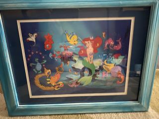 Disney Lithographs - The Little Mermaid - Return To The Sea Set - 1 Framed
