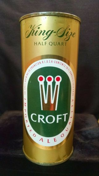 Croft Imported Ale King Size Half Quart - Mid 1950 