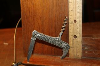 Antique Anheuser Busch Pocket Knife Corkscrew German Made For Repairs Or Parts