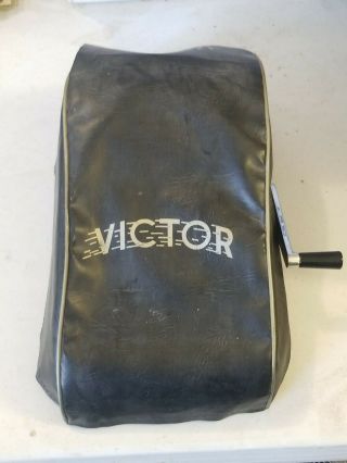 Vintage Victor Champion Adding Machine With Level And Victor Cover