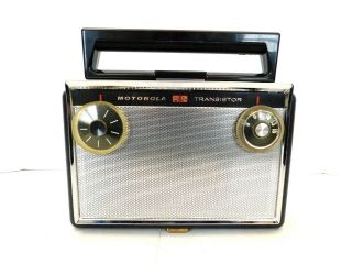 Vintage 1950s Motorola Chrome Trim Antique Old Transistor Radio &