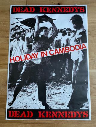 Dead Kennedys - Holiday In Cambodia - Vintage Large Poster 34 " X 23 " Biafra Punk