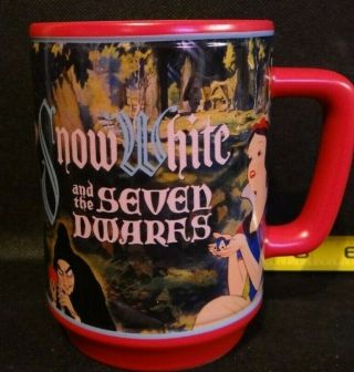 Disney Store Snow White And The Seven Dwarfs Coffee Mug Cup Red Queen Prince