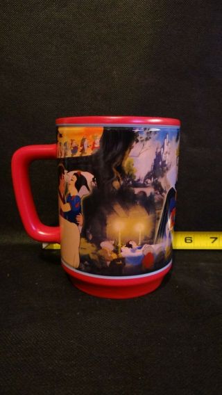Disney Store Snow White and the Seven Dwarfs Coffee Mug Cup Red Queen Prince 3