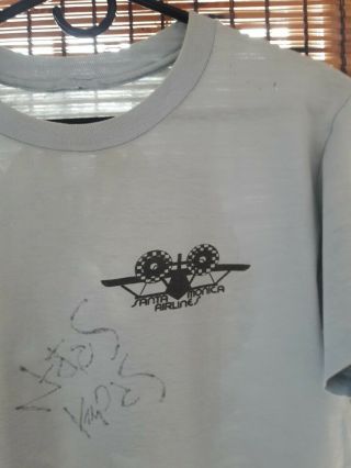 Natas Kaupas Autographed Vintage 80 ' s Skateboard Shirt SMA 3