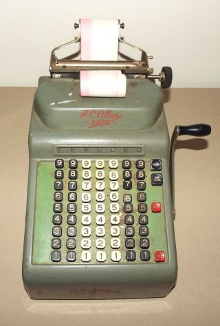 Vintage R.  C.  Rc Allen Business Machines Adding Machine Model 70