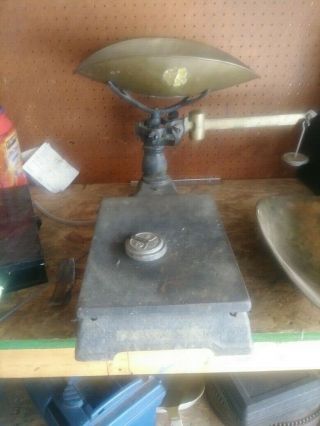 Antique Fairbanks Morse Cast Iron Counter Scale Vintage Hardware General Store