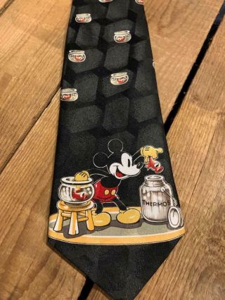 Vintage Mickey Unlimited Disney ºoº Mickey Mouse And Goldfish ºoº Necktie Tie