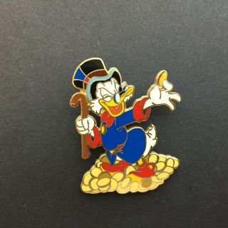 Scrooge Mcduck And Coins Holding Coin - Disney Pin 3683
