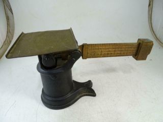 Antique Fairbanks Postal Balance Scale Brass Cast Iron Victorian Letter
