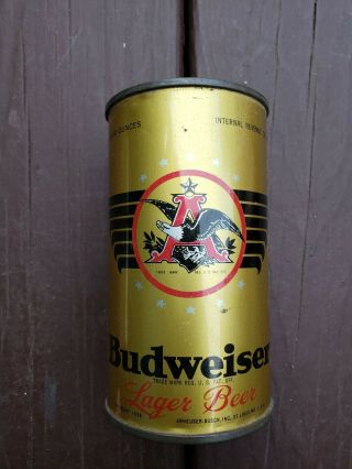 Budweiser Oi Irtp Opening Instruction Flat Top Beer Can
