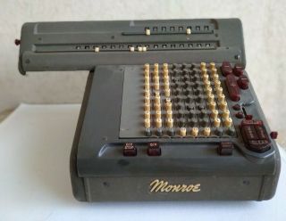 Vintage Monroe Calculator Adding Accounting Machine