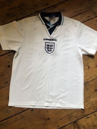Vintage England Football Shirt.  Medium/large.  Umbro