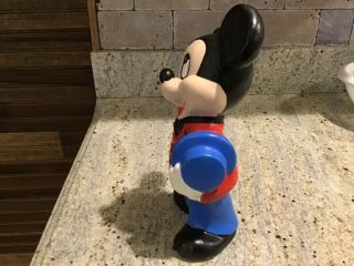 Vintage ceramic Mickey Mouse figurine 9” tall collectible 3