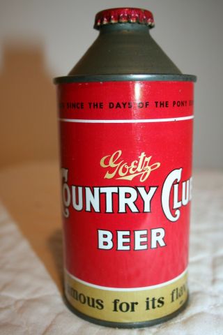 Goetz Country Club Beer 12 Oz.  1950 