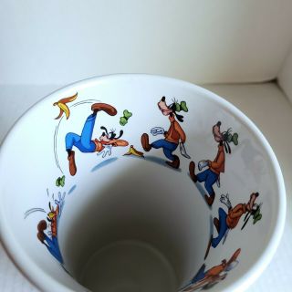 Disney Goofy Mug Tall Latte Coffee Cup Slipping On Banana Peel