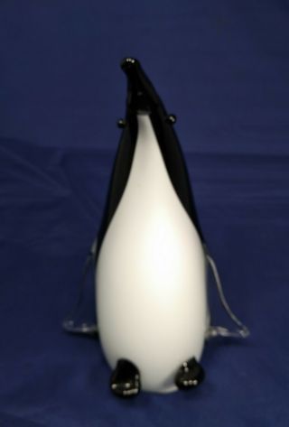 Large Vintage Glass Penguin Paperweight Ornament - Murano Italy