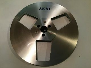 Vintage Akai Atr - 7m Metal Take Up Reel 7 " For 1/4 " Tape –vg,