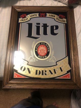Vintage Miller Lite Beer Sign