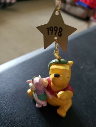 Classic Pooh By Disney Christmas Ornament Winnie The Pooh & Piglet 1998