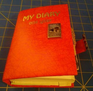 Vintage Diary Personal From A Storage.  One Year Diary.