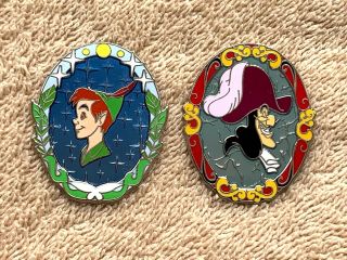 2016 Annual Passholder Cameos With Character Peter Pan Captain Hook Disney Pins