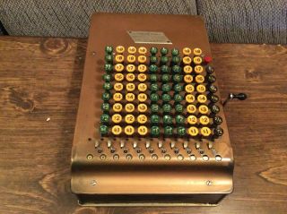 Antique Felt & Tarrant Mfg Comptometer Adding Machine 11/2/1920 Patent Chicago