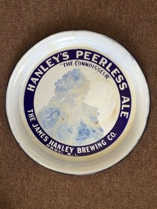 Hanley’s Peerless Ale Porcelain Beer Tray James Hanley Brewing Co. ,  Prov. ,  R.  I.
