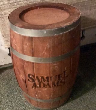 Samuel Adams Wooden Beer Barrel Table