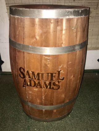 Samuel Adams Wooden Beer Barrel Table 3