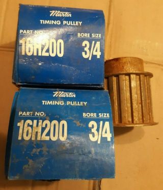 (1) Martin Timing Pulley 16h200,  With 3/4 " Bore.