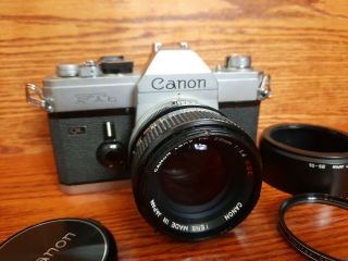 Vintage Canon FTb QL 35mm SLR Film Camera with FD 50mm F1.  4 Lens from JAPAN 2