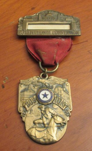 1938 American Legion Medal For The 20th National Convention - Los Angeles,  Ca
