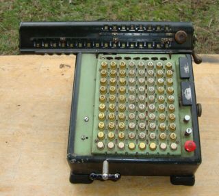 Monroe Mechanical Adding Machine Calculator With Cord