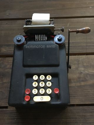 Vintage Remington Rand Bookkeeping Adding Machine Calculator -