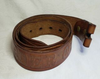 Boy Scouts Order Of The Arrow Leather Belt Only Sr954 36x 1 1/2 Decorated Belt