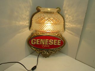 Old Genesee Wall Lamp Beer Light Sign Mancave Bar Ware