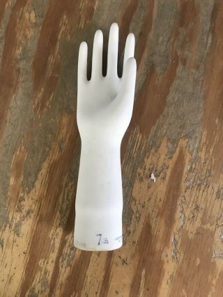 Vintage General Porcelain Hand Glove Mold - Trenton N.  J.  - Model Sx.  7 1/2