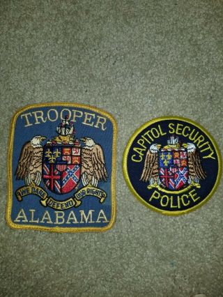 Antique Obsolete Alabama State Capitol Security Police Patch