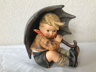 Hummel Goebel Umbrella Boy 152/0 A 1957 82 Vintage West Germany Figurine 4 - 3/4
