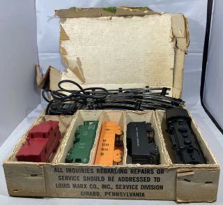 Vintage Marx 4040 Electric Steam Freight Set VG 1950s era Parts Only 2