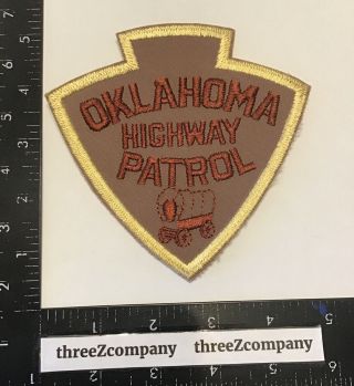 Vtg Oklahoma Highway Patrol State Trooper Police Patch Ok