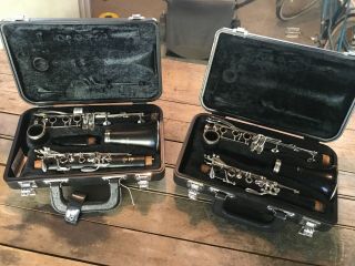 Vintage Student Yamaha Clarinets In Case Incomplete