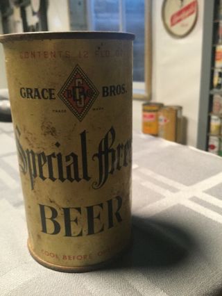 Grace Bros.  Special Brew Flat Top Beer Can